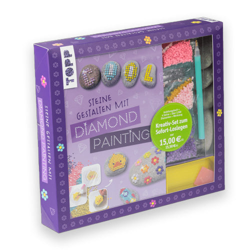 Kreativset "Steine gestalten mit Diamond Painting"