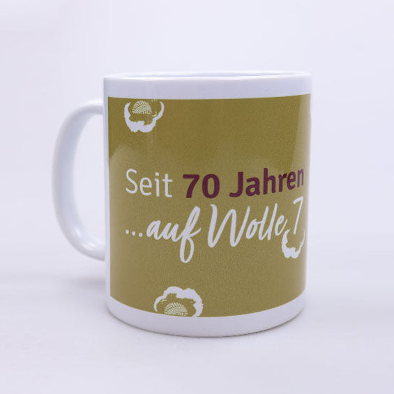 Jubiläumstasse "70 Jahre auf Wolle 7" II