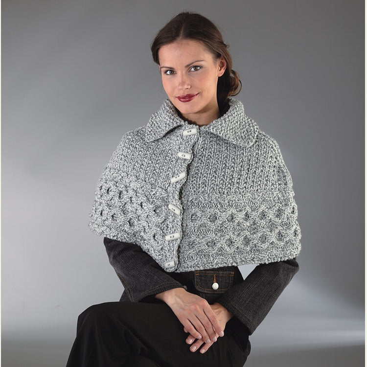 Schulterponcho "Trachtenwolle" 753010