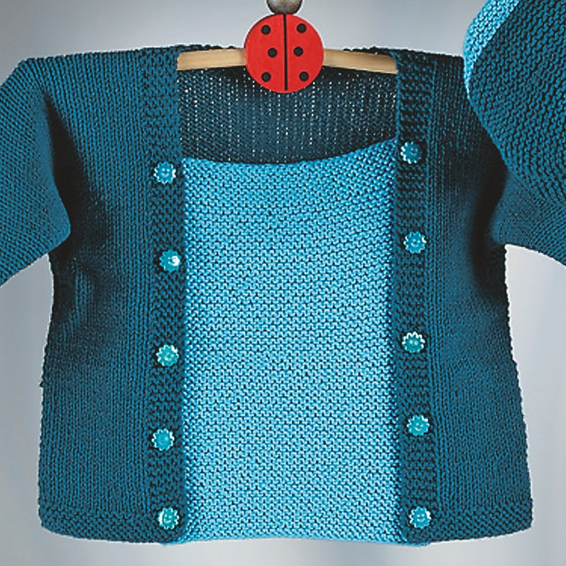 Kleinkinderpullover mit Mütze "Piano" 756038