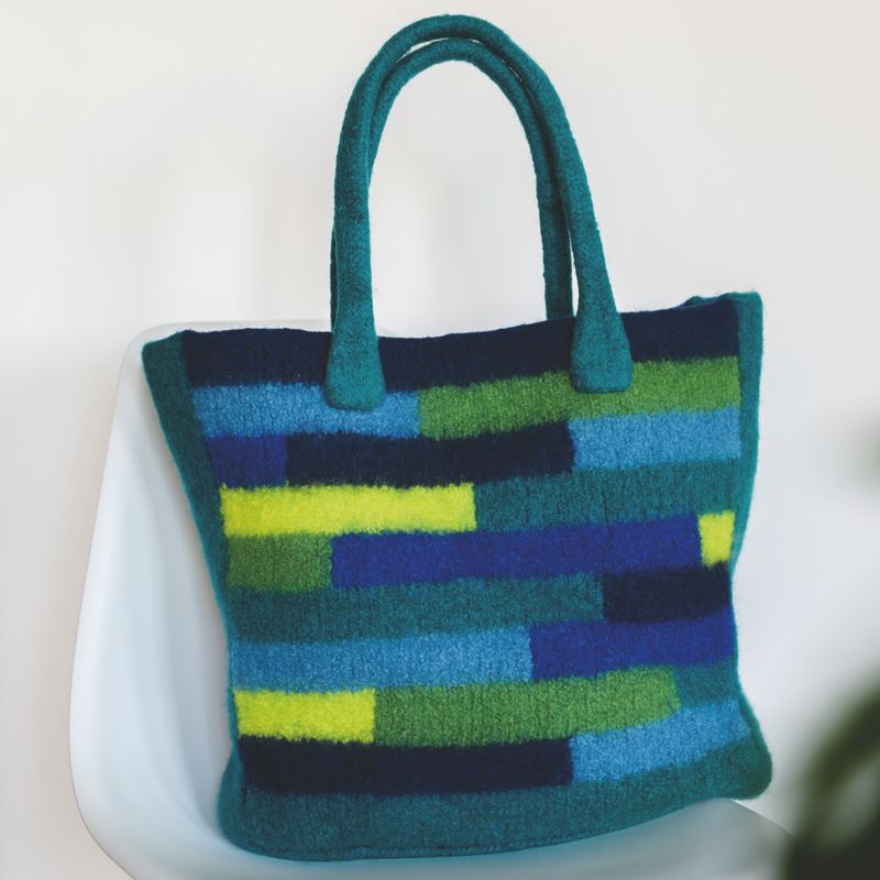 Gefilzte Tasche "Filzwolle" 762080