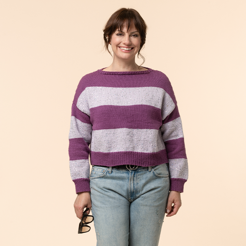 Damenpullover "Capri & Pailletten" 767008