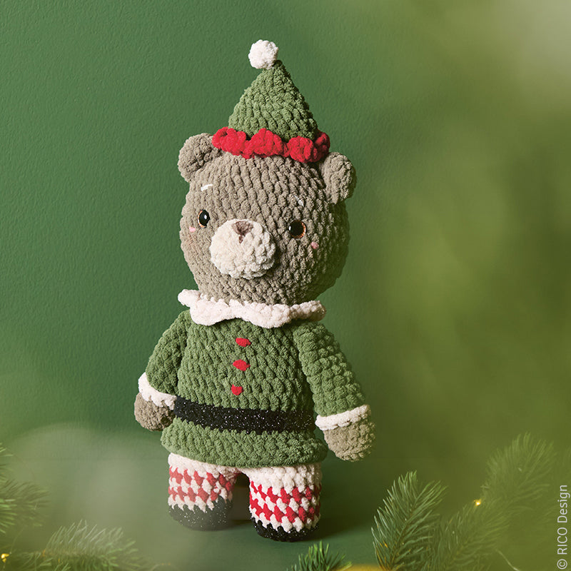Gehäkelter Bär "Chenillove & Chenillove Sparkle" 109362.5