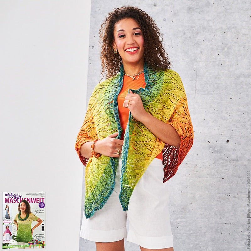 Dreiecktuch "Bobbel Cotton XXL" LK4538
