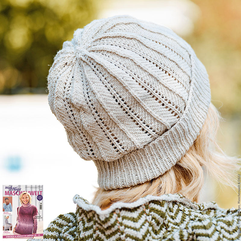 Mütze mit Loop"Merino Silk Socks" LK4619
