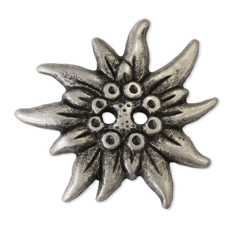 Metallknopf "Edelweiß"
