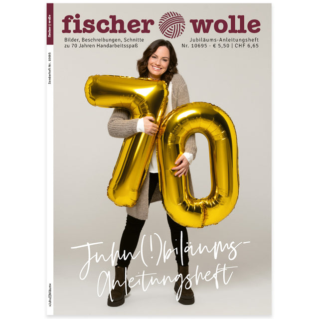 Jubiläumsanleitungsheft "70 Jahre Fischer Wolle"