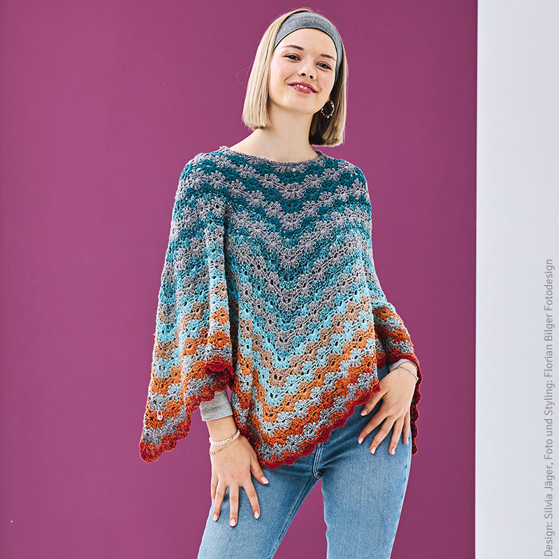 Damenponcho "Bobbel Cotton" 109330.8