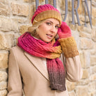 Damenschal, Fausthandschuhe und Mütze "1-2-3 Ideen Merino" 109355.27