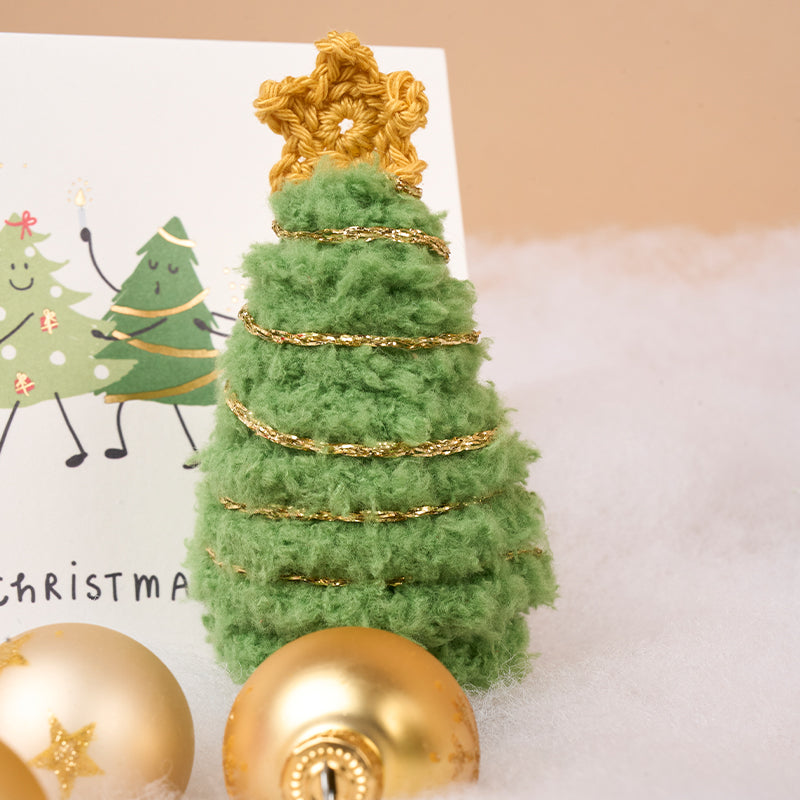 Gehäkelter Weihnachtsbaum "Basic Cotton & Lea" 109374.7