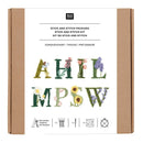 Stick & Stitch "Blumenalphabet"