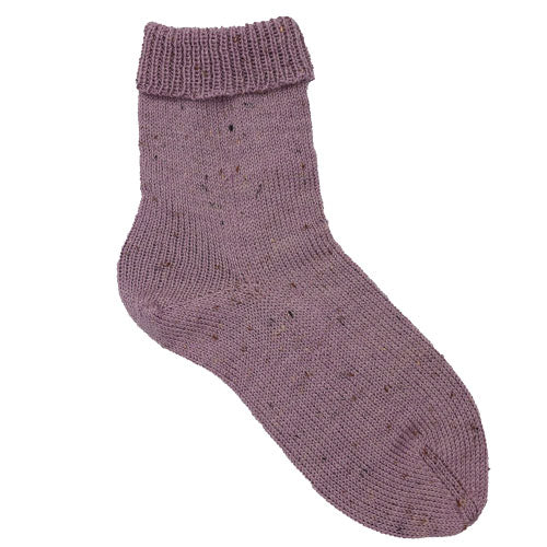 Feinstrumpf Tweed lavendel