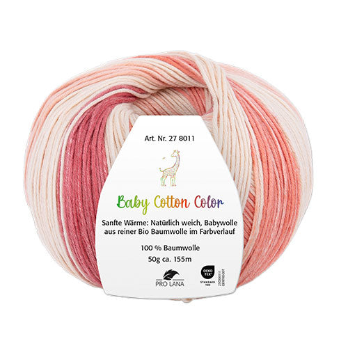 Baby Cotton Color natur-koralle