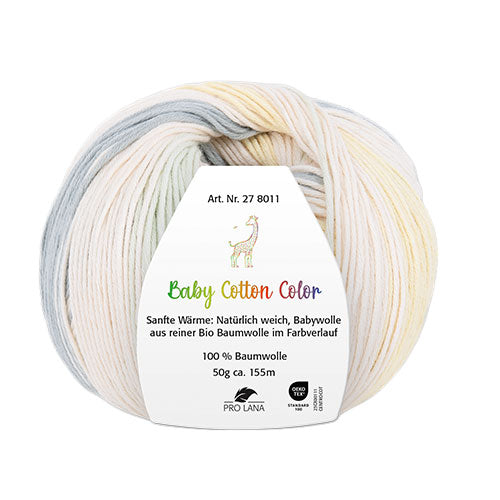 Baby Cotton Color natur-gelb-mint