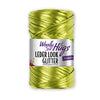 Woolly Hugs Leder Look grün metallic