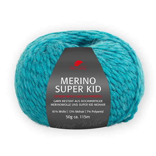 Merino Super Kid petrol meliert