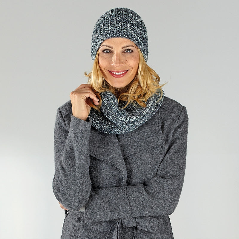 Mütze und Loop "Feinstrumpf " 758088