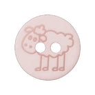 Knopf Schaf rosa