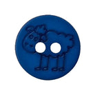 Knopf Schaf marine
