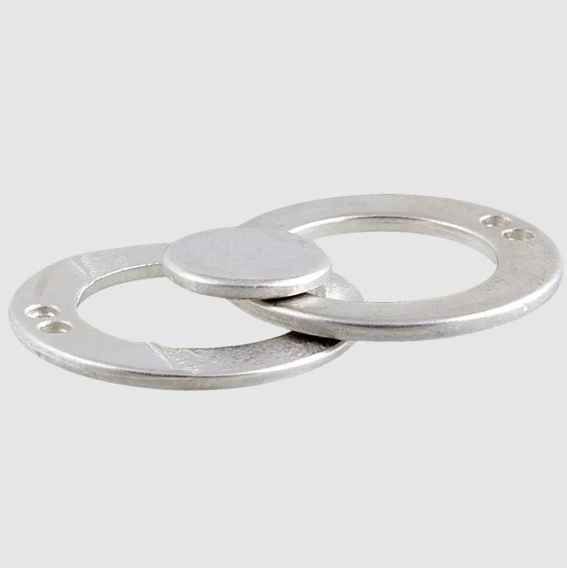 Metallschließe silber