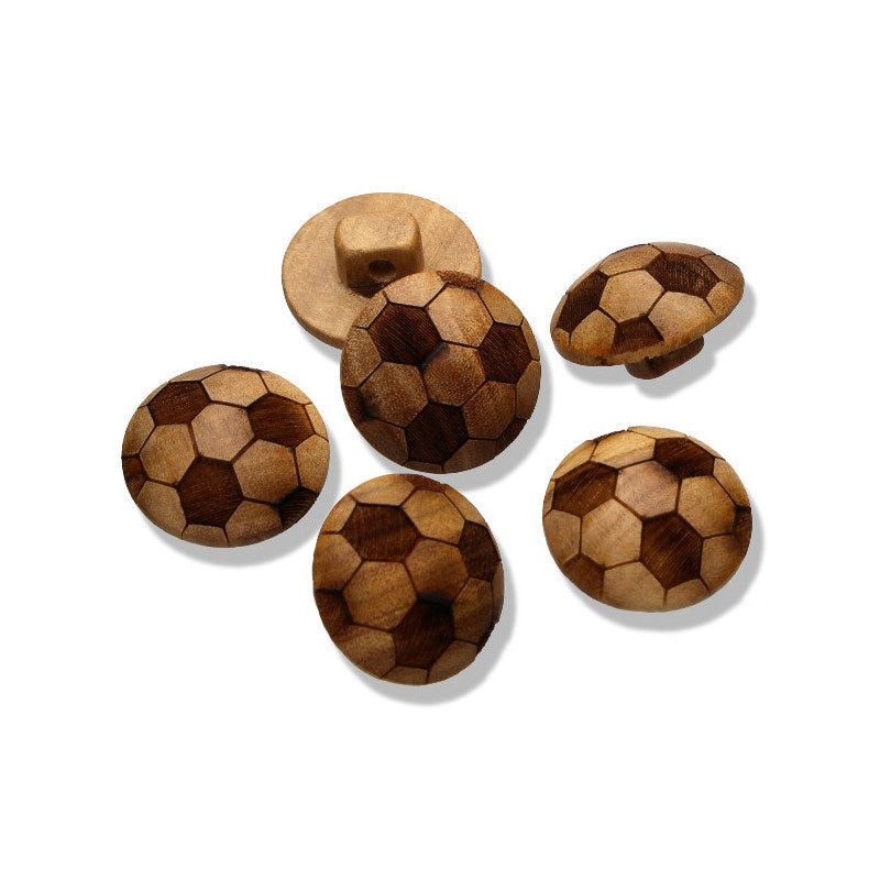 Holzknopf "Fußball"