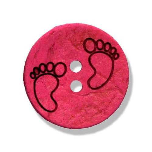 Kokosknopf Füßchen pink