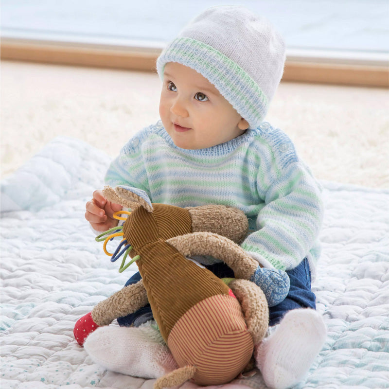 Babypullover, Mützchen und Söckchen "Baby Uni" GR5036