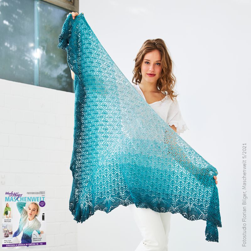 Dreiecktuch "Bobbel Cotton XXL" LK4383