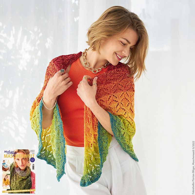 Dreiecktuch "Bobbel Cotton XXL" LK4584
