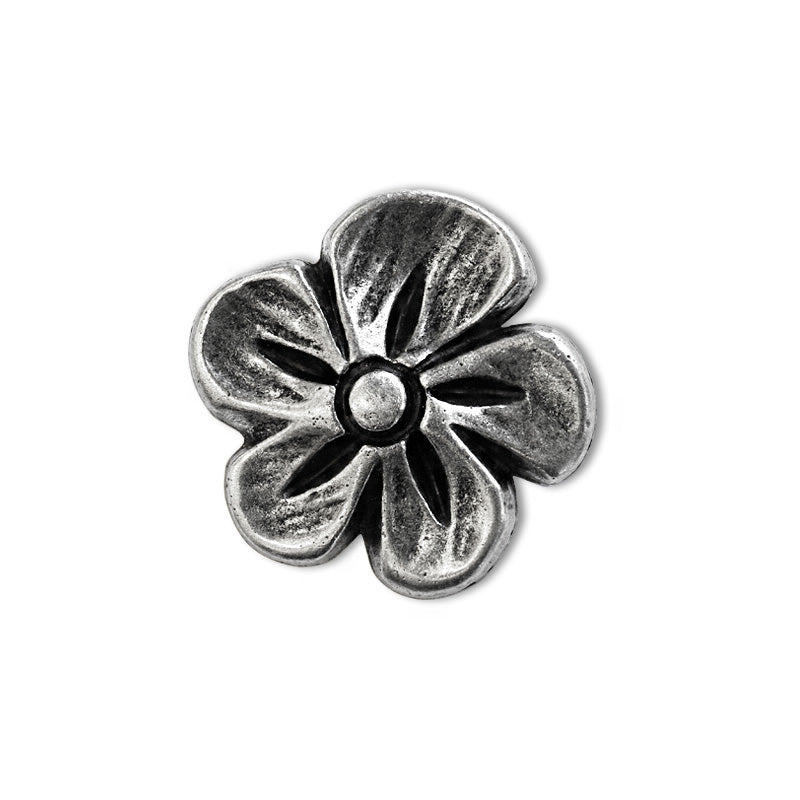 Metallknopf "Blume"
