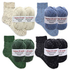 400 g Sparpaket "Feinstrumpf Tweed"