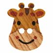 Holzknopf Giraffe 15mm