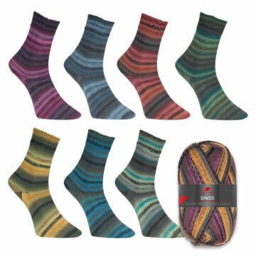 800 g Sparpaket "Golden Socks Davos Stretch"