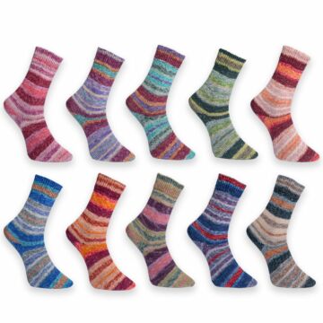1500 g Sparpaket Golden Socks 6f. "Fashion 5"