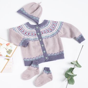 Kinderjacke, Mütze und Söckchen "Baby Merino Soft" 765063
