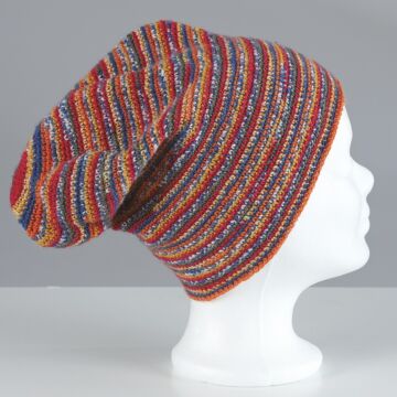 Häkelbeanie "Feinstrumpf Color" 755031