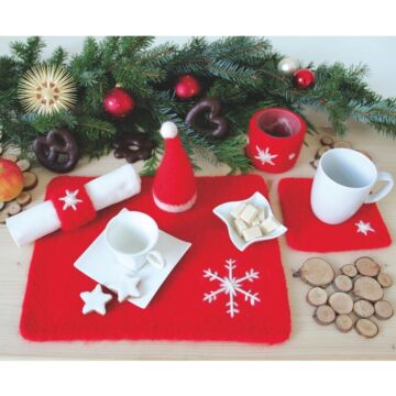 Gestrickter Adventskranz "Filzwolle" 755246