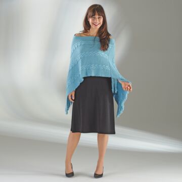 Damenponcho "Seidenglanz" 756124