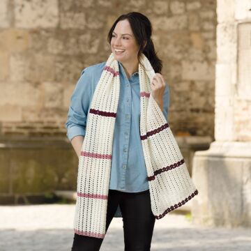 Gehäkelter Schal "Merino Extrafein" 763025
