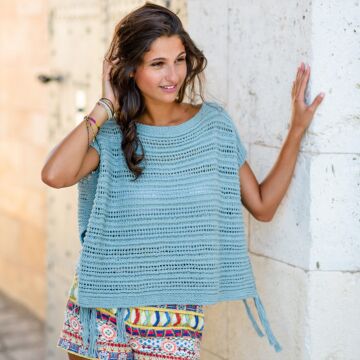 Damenponchopulli "Eco Cotton" 764092