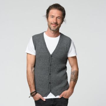 Herrenweste "Merino Extrafein" 765040