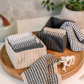 Gehäkeltes Körbchen "Cotton Fun" 765086