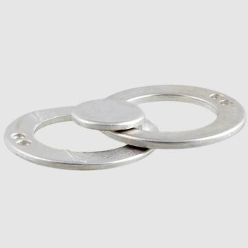 Metallschließe silber
