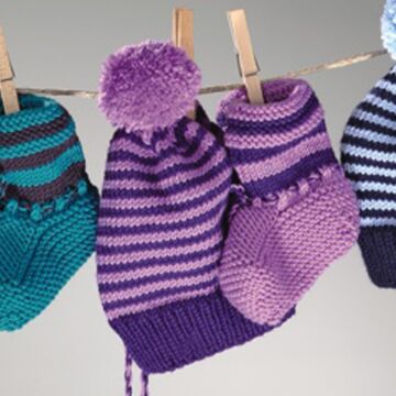 Babymütze, Schühchen & Fäustlinge "Sidney" 752013