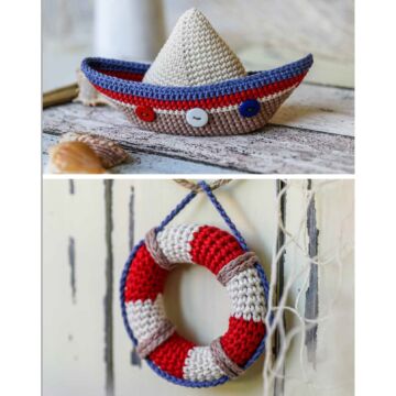 Amigurumi Segelboot und Rettungsring "Eco Cotton" GR5053