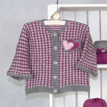 Kinderjacke mit Schnullerkette "Baby Cotton Organic" LK4467