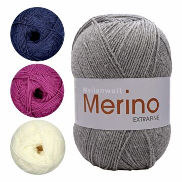 Meilenweit 100 Merino Extrafine Uni