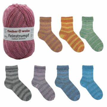 800 g Sparpaket "Feinstrumpf Cotton Stretch Color"