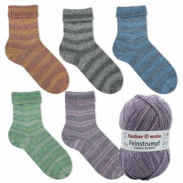 500 g Sparpaket "Feinstrumpf Cotton Stretch Color"