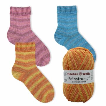 300 g Sparpaket "Feinstrumpf Cotton Stretch Color"